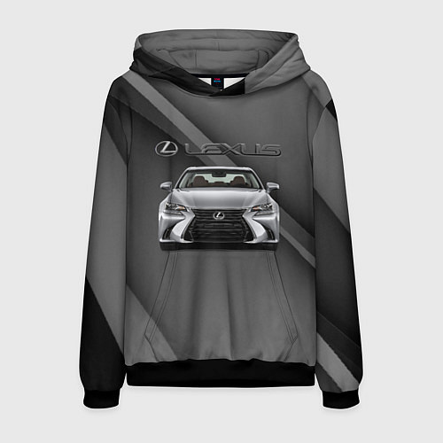 Мужская толстовка Lexus auto / 3D-Черный – фото 1