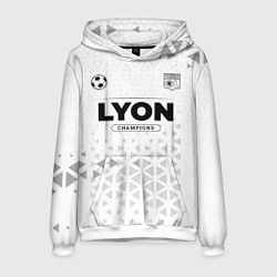 Толстовка-худи мужская Lyon Champions Униформа, цвет: 3D-белый