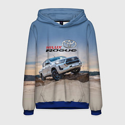 Толстовка-худи мужская Toyota Hilux Rogue Off-road vehicle Тойота - прохо, цвет: 3D-синий