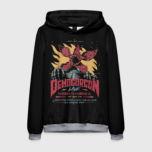 Мужская толстовка Stranger Things Demogorgon / 3D-Меланж – фото 1