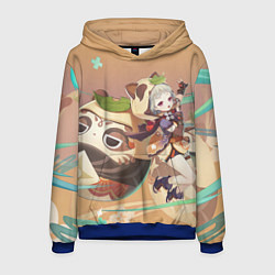 Толстовка-худи мужская Sayu Genshin Impact, цвет: 3D-синий