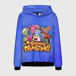 Толстовка-худи мужская My singing monsters поющие монстры, цвет: 3D-черный