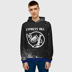 Толстовка-худи мужская Cypress Hill КОТ Арт, цвет: 3D-синий — фото 2