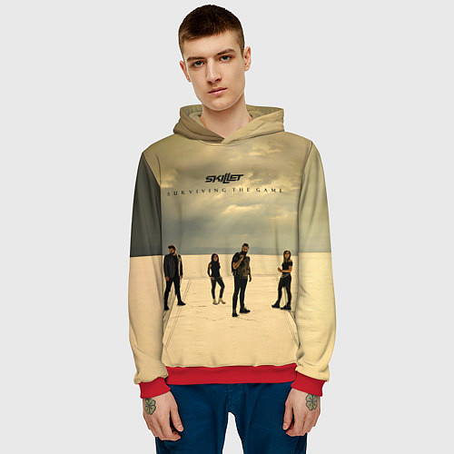 Мужская толстовка Surviving The Game - Skillet / 3D-Красный – фото 3
