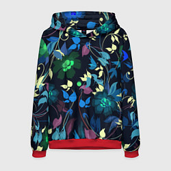 Мужская толстовка Color summer night Floral pattern