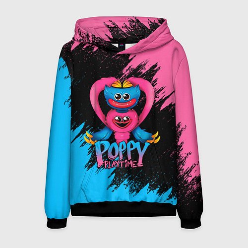 Мужская толстовка GAME POPPY PLAYTIME HAGGY WAGGY AND KISSY MISSY / 3D-Черный – фото 1