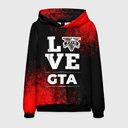 Толстовка-худи мужская GTA Love Классика, цвет: 3D-черный