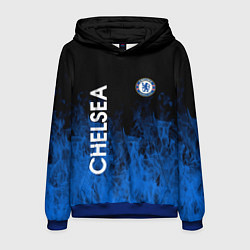 Толстовка-худи мужская Chelsea пламя, цвет: 3D-синий