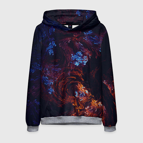 Мужская толстовка Синие и Красные Коралловые Рифы / 3D-Меланж – фото 1