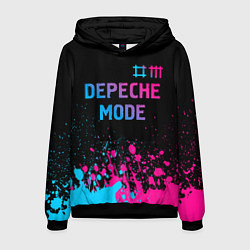 Толстовка-худи мужская Depeche Mode Neon Gradient, цвет: 3D-черный