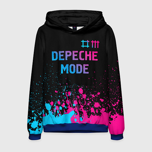 Мужская толстовка Depeche Mode Neon Gradient / 3D-Синий – фото 1