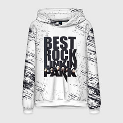 Толстовка-худи мужская Linkin Park BEST ROCK, цвет: 3D-белый