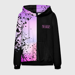 Толстовка-худи мужская BLACKPINK HALF COLORS, цвет: 3D-черный