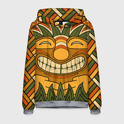 Толстовка-худи мужская Polynesian tiki LUCKY, цвет: 3D-меланж