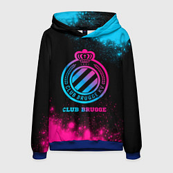 Толстовка-худи мужская Club Brugge Neon Gradient, цвет: 3D-синий