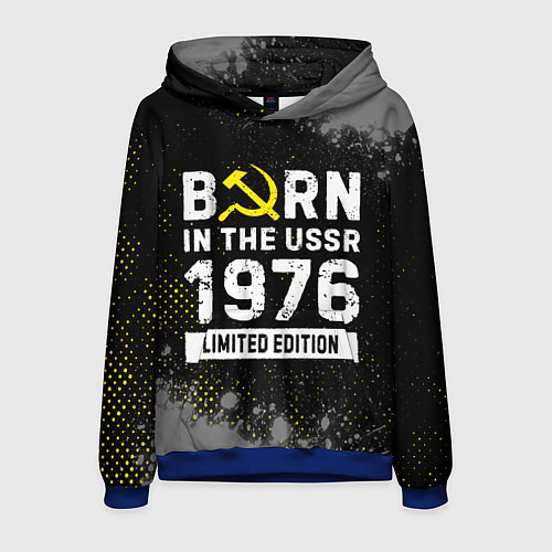 Мужская толстовка Born In The USSR 1976 year Limited Edition / 3D-Синий – фото 1