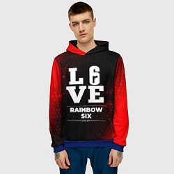 Толстовка-худи мужская Rainbow Six Love Классика, цвет: 3D-синий — фото 2
