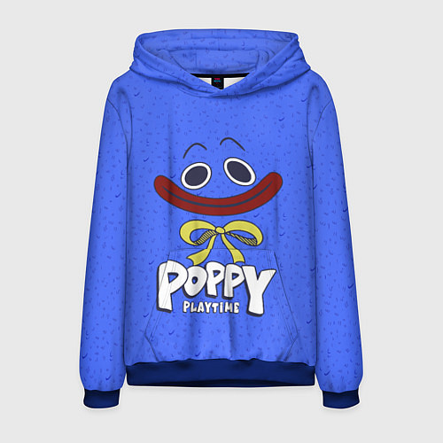 Мужская толстовка Poppy Playtime Huggy Wuggy / 3D-Синий – фото 1