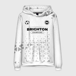 Толстовка-худи мужская Brighton Champions Униформа, цвет: 3D-белый