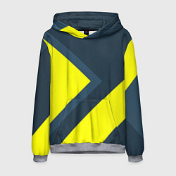Толстовка-худи мужская Геометрическая Стрелка, цвет: 3D-меланж