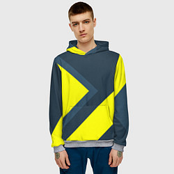 Толстовка-худи мужская Геометрическая Стрелка, цвет: 3D-меланж — фото 2