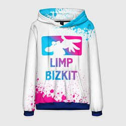 Толстовка-худи мужская Limp Bizkit Neon Gradient, цвет: 3D-синий