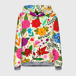 Толстовка-худи мужская MULTI-COLORED VARIETY OF COLORS, цвет: 3D-меланж