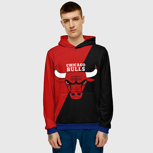 Мужская толстовка Chicago Bulls NBA / 3D-Синий – фото 3