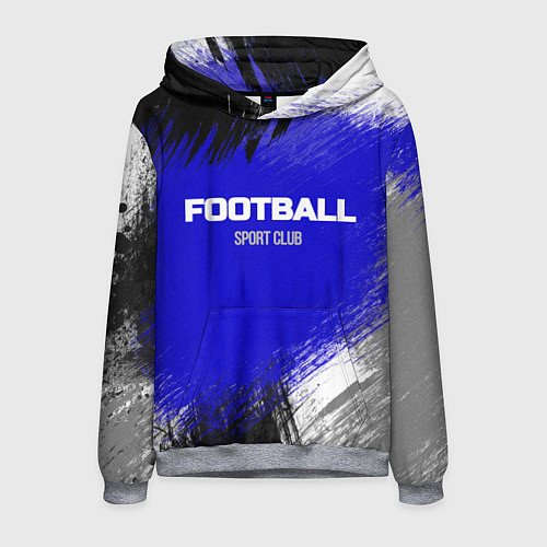 Мужская толстовка Sports club FOOTBALL / 3D-Меланж – фото 1