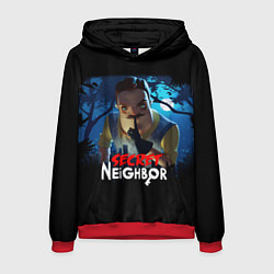 Толстовка-худи мужская Secret Neighbor, цвет: 3D-красный