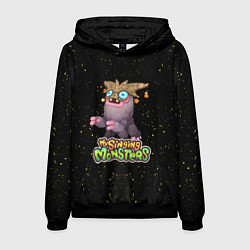 Толстовка-худи мужская My singing Monsters - Чародейчик, цвет: 3D-черный