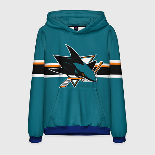 Мужская толстовка Сан-Хосе Шаркс форма / 3D-Синий – фото 1