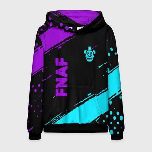 Мужская толстовка Фредди - neon / 3D-Черный – фото 1