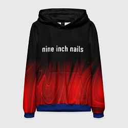 Толстовка-худи мужская Nine Inch Nails Red Plasma, цвет: 3D-синий