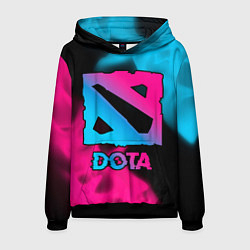 Толстовка-худи мужская Dota Neon Gradient, цвет: 3D-черный