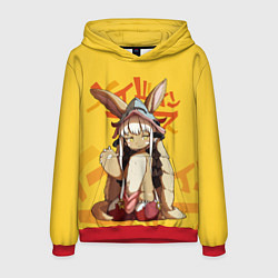 Толстовка-худи мужская Made in Abyss Наначи, цвет: 3D-красный