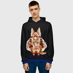 Толстовка-худи мужская Наначи из аниме Made in Abyss, цвет: 3D-синий — фото 2