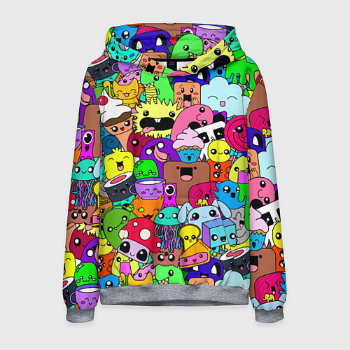 Мужская толстовка Монстрики Nastiprazdnik / 3D-Меланж – фото 1