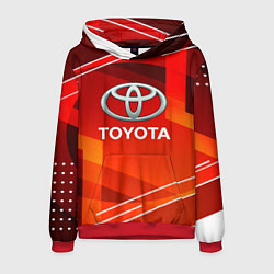 Толстовка-худи мужская Toyota Abstraction Sport, цвет: 3D-красный