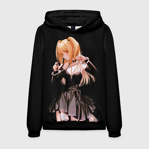 Мужская толстовка Миса Амане - Тетрадь смерти / 3D-Черный – фото 1