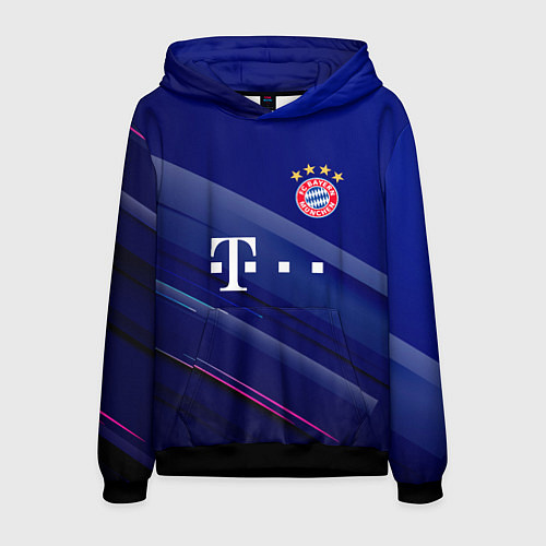 Мужская толстовка Bayern munchen Абстракция / 3D-Черный – фото 1