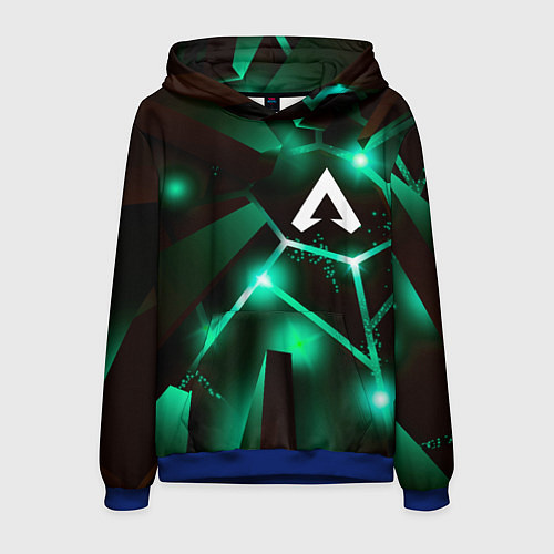 Мужская толстовка Apex Legends разлом плит / 3D-Синий – фото 1