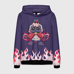 Толстовка-худи мужская Позитивная овечка - Cult of the lamb, цвет: 3D-черный