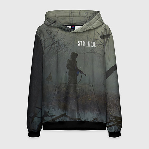 Мужская толстовка STALKER Одиночка На Болоте / 3D-Черный – фото 1