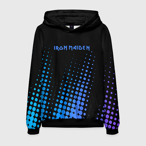 Мужская толстовка Iron Maiden - neon / 3D-Черный – фото 1
