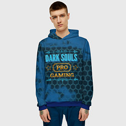 Толстовка-худи мужская Игра Dark Souls: pro gaming, цвет: 3D-синий — фото 2