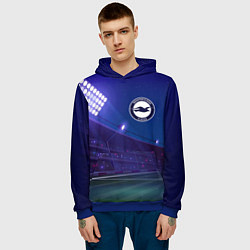 Толстовка-худи мужская Brighton ночное поле, цвет: 3D-синий — фото 2