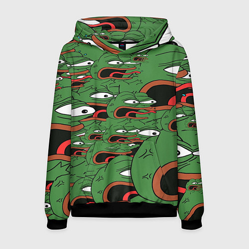 Мужская толстовка Пепе лягушка / 3D-Черный – фото 1