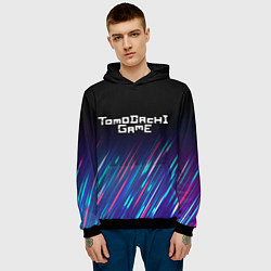 Толстовка-худи мужская Tomodachi Game stream, цвет: 3D-черный — фото 2