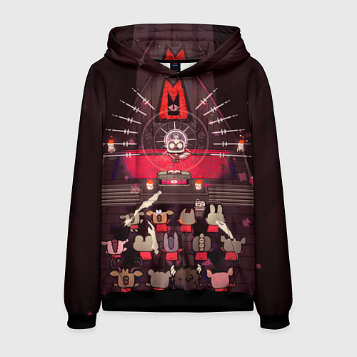 Мужская толстовка Cult of the Lamb - Обряд / 3D-Черный – фото 1